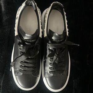 Alexander McQueen Black Sneakers Minimalist Design